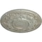 Ekena Millwork Oslo Ceiling Medallion (Fits Canopies up to 10 1/2"), Hand-Painted Flash Gold, 28 1/8"OD x 1 3/4"P CM28OSFLS - alternate 2
